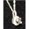 Image 3 : 14KT GOLD BLACK/WHITE DIAMOND PENDANT NECKLACE