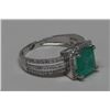 Image 3 : 14KT GOLD EMERALD(1.68ct) & DIAMOND(0.27ct) RING