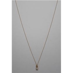 14KT GOLD DIAMOND(0.2ct) PENDANT NECKLACE