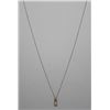Image 1 : 14KT GOLD DIAMOND(0.2ct) PENDANT NECKLACE