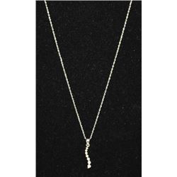 14KT GOLD DIAMOND(0.25ct) PENDANT NECKLACE