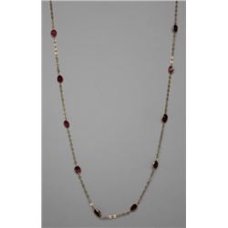 10KT GOLD RUBY(4.3ct) NECKLACE