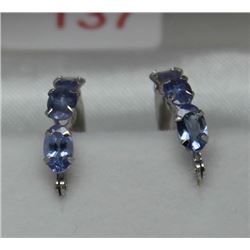 10KT GOLD TANZANITE EARRINGS