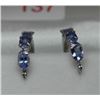 Image 1 : 10KT GOLD TANZANITE EARRINGS