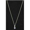 Image 1 : 14KT GOLD TANZANITE PENDANT NECKLACE