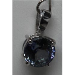 14KT GOLD TANZANITE PENDANT