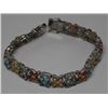 Image 2 : STERLING SILVER GEMSTONE BRACELET