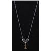 Image 1 : 14KT GOLD SAPPHIRE(2.05ct) & DIAMOND NECKLACE