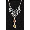 Image 2 : 14KT GOLD SAPPHIRE(2.05ct) & DIAMOND NECKLACE