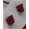 Image 2 : 14KT GOLD RUBY(4.4ct) EARRINGS
