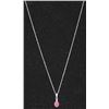 Image 1 : 18KT GOLD RUBY(0.75ct) & DIAMOND PENDANT W/