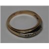 Image 2 : 14KT GOLD DIAMOND(0.1ct) RING