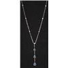 Image 1 : 10KT GOLD SAPPHIRE(5.4ct) NECKLACE