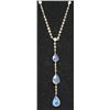 Image 2 : 10KT GOLD SAPPHIRE(5.4ct) NECKLACE