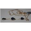 Image 3 : 10KT GOLD SAPPHIRE(5.4ct) NECKLACE