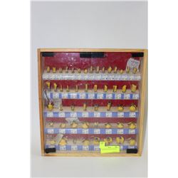 75 PIECE BIT SET FOR A ROUTER