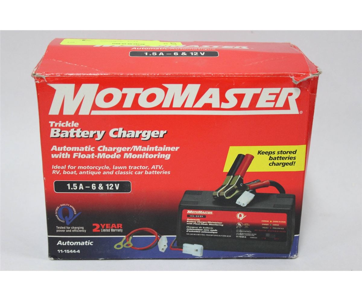 MOTOMASTER TRICKLE BATTERY CHARGER MOTOMASTER TRICKLE BATTERY CHARGER
