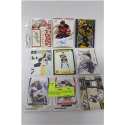 SHEET OF MINT LTD EDITON JERSEY & ROOKIE CARDS