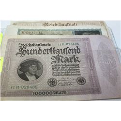 3 GERMAN BANKNOTES