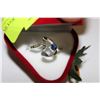 Image 1 : SILVER RING W/BLUE STONE