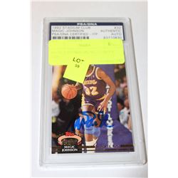 MAJIC JOHNSON SIGNED CARD W / COA