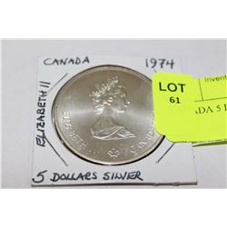 CANADA 5 DOLLAR SILVER COIN