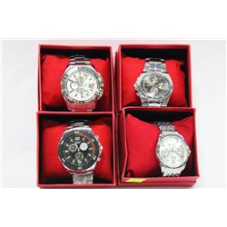 NEW MENS ST STEEL WATCH X4