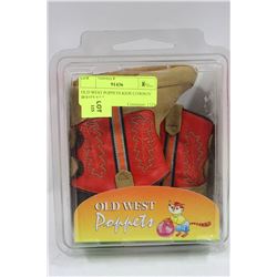 OLD WEST POPPETS KIDS COWBOY BOOTS SZ 2