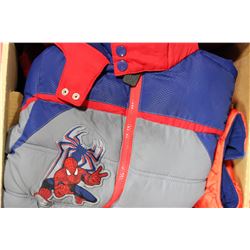 BOYS SPIDERMAN JACKET AND BIG 6 HERO VEST AND