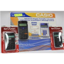 SET OF 4 CALCULATORS