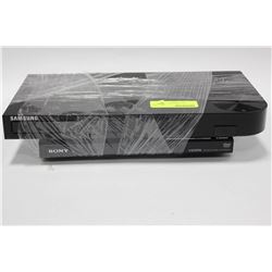 SAMSUNG 3-D BLU RAY PLAYER SOLD W SONY DVD PLAYER