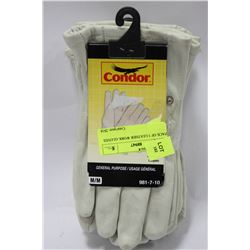 PACK OF 5 LEATHER WORK GLOVES