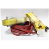 Image 1 : 2 HEAVY DUTY RATCHET STRAPS SOLD W BOOSTER CABLES