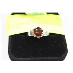 REAL GARNET STONE 925 SILVER RING SZ7