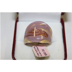 MURANDO 3 TONE 24K GOLD RING SZ 8