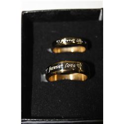 18K SILVER AND GOLD RING SET