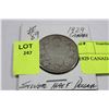 Image 1 : 1929 CANADA SILVER HALF DOLLAR