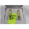 Image 1 : 10K GOLD HALF LOOP EARRINGS