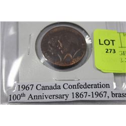 KING GEORGE 1867/1927 CONFEDERATION COIN