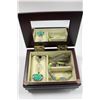 Image 1 : SMALL JEWELLERY BOX W/CONTENTS