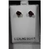 Image 1 : STERLING .925 SILVER EARRINGS RHODOKLITER