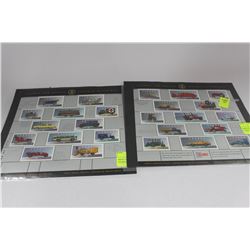 MINT SHEET OF CANADAS HISTORIC VEHICLE STAMPS X2