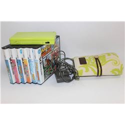 NINTENDO DS W/6 GAMES & EXTRAS