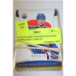 RYAN NUGENT-HOPKINS ROOKIE ANTHOLOGY CARD X7