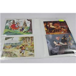 1980'S DISNEY STAMPS X8