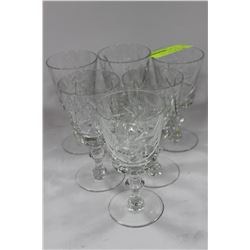 SET OF 6 EATE PINWHEEL GLASSES