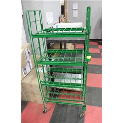 METAL STAND ON WHEELS