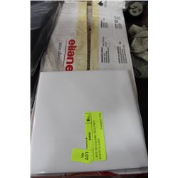 1 BOX OF CERAMIC TILE 6"X6"/ WHITE GLAZED