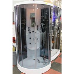 NEW CORNER SHOWER UNIT W BUILT IN MASSAGE JETS/