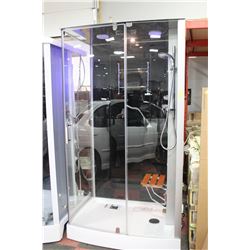 NEW BLUE 815 RAIN SHOWER WITH 3 JETS BUILT IN